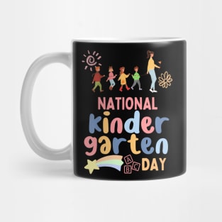 National Kindergarten Day 2024 Teacher Kids Boys Girls Mug